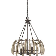 Rippvalgusti Elstead Lighting Wood hollow QZ-WOOD-HOLLOW-5P цена и информация | Люстры | kaup24.ee