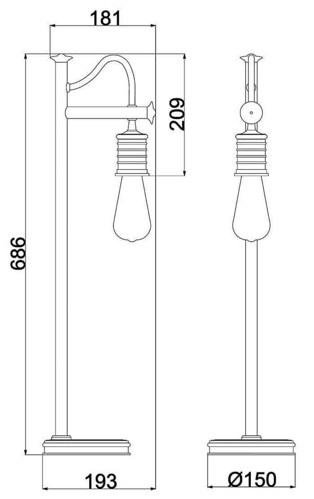 Lauavalgusti Elstead Lighting Douille DOUILLE-TL-BPB цена и информация | Laualambid | kaup24.ee