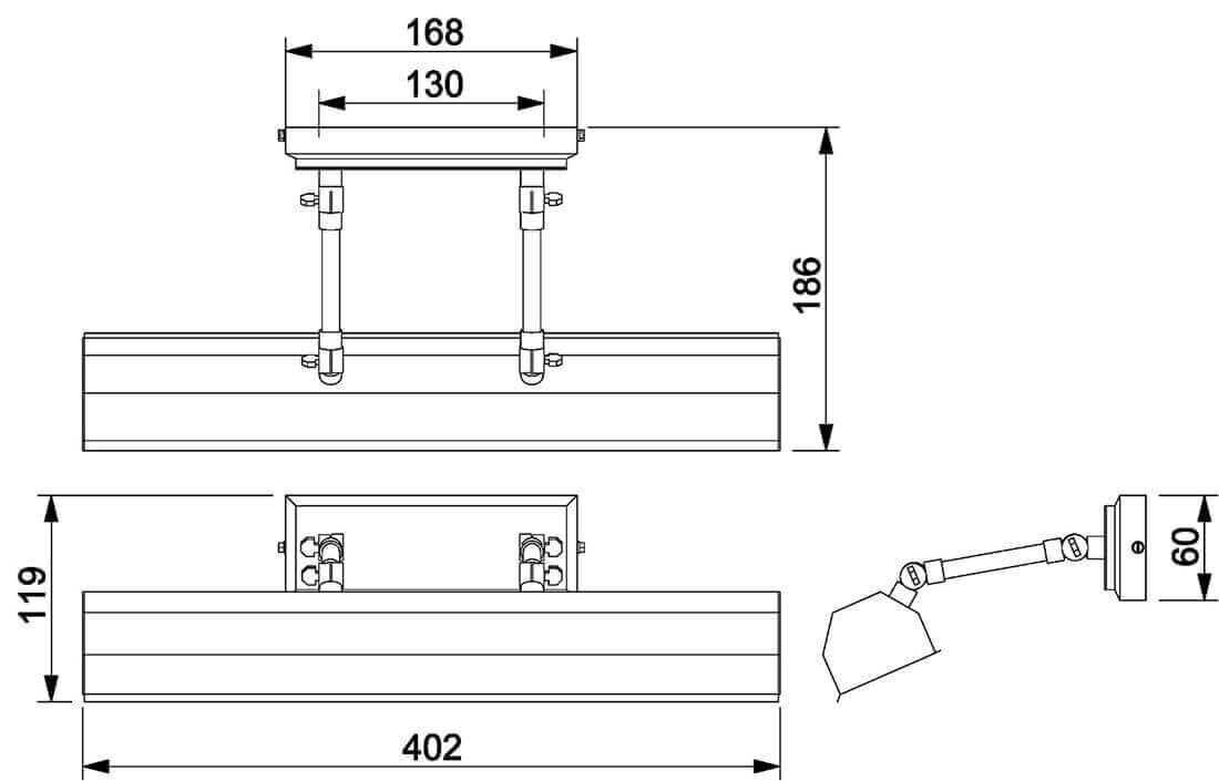 Seinavalgusti Elstead Lighting Chawton CHAWTON-PLM-BLK цена и информация | Seinavalgustid | kaup24.ee