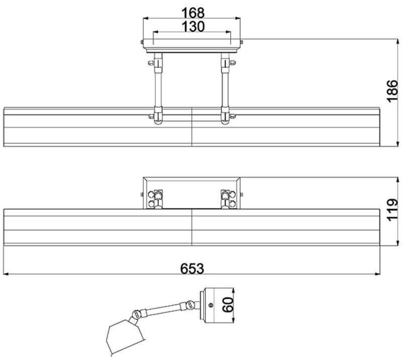 Seinavalgusti Elstead Lighting Chawton CHAWTON-PLL-BLK hind ja info | Seinavalgustid | kaup24.ee