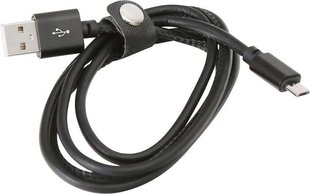 Platinet кабель USB - microUSB 1м, черный цена и информация | Кабели и провода | kaup24.ee