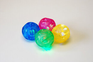 Сенсорные мигающие шарики (нерегулярный отскок) - 4 шт. цена и информация | Развивающие игрушки и игры | kaup24.ee