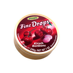 Kommid Woogie Fine Drops Kirsch bonbons hind ja info | Maiustused | kaup24.ee