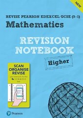 Pearson REVISE Edexcel GCSE (9-1) Maths Higher Revision Notebook: for home learning, 2022 and 2023 assessments and exams Student edition hind ja info | Noortekirjandus | kaup24.ee