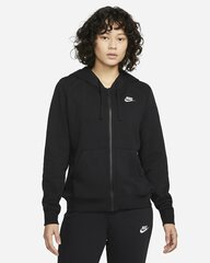 Nike naiste dressipluus NSW CLUB FLC FZ HOODIE STD, must hind ja info | Naiste pusad | kaup24.ee