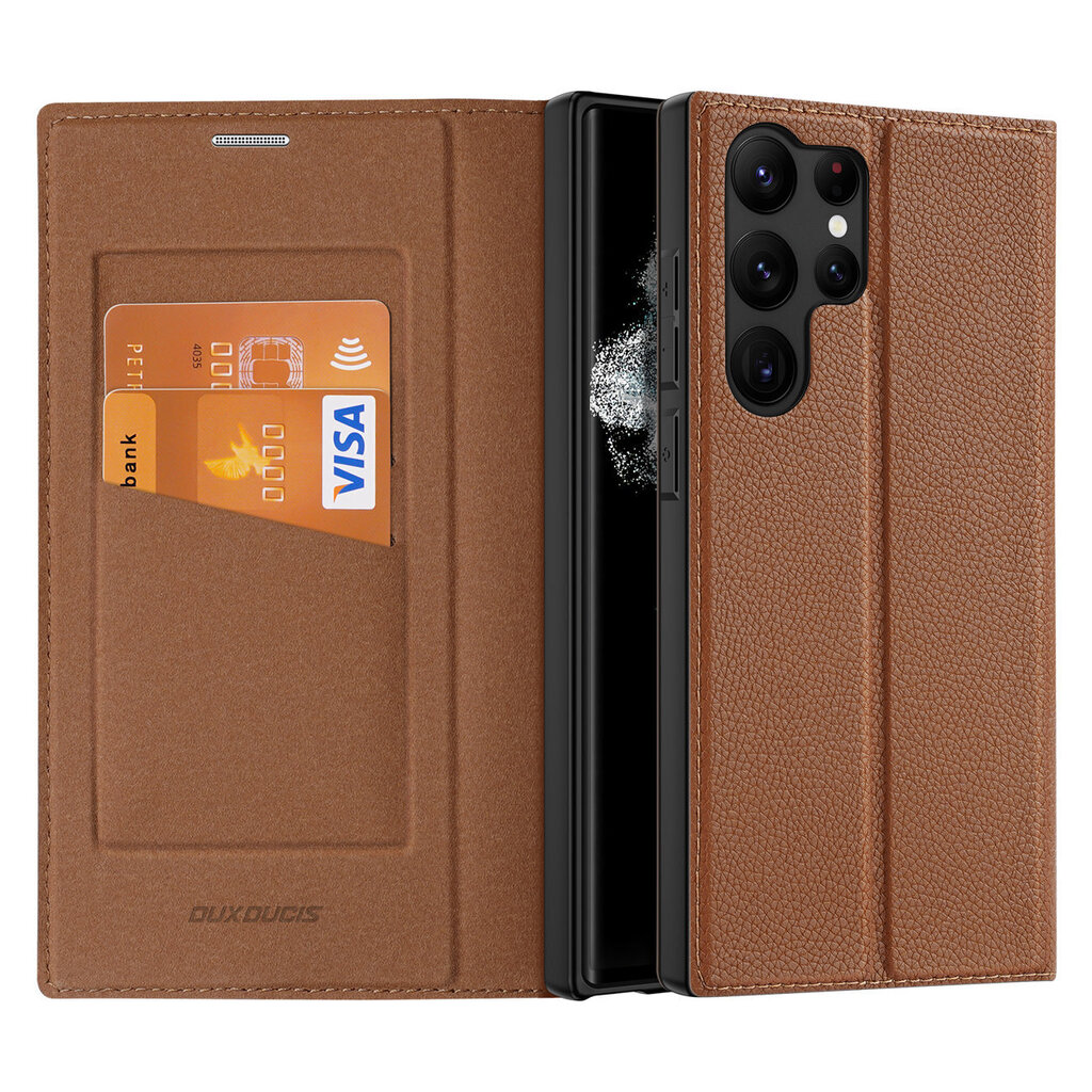 Dux Ducis Skin X2 Samsung Galaxy S23 Ultra brown hind ja info | Telefoni kaaned, ümbrised | kaup24.ee