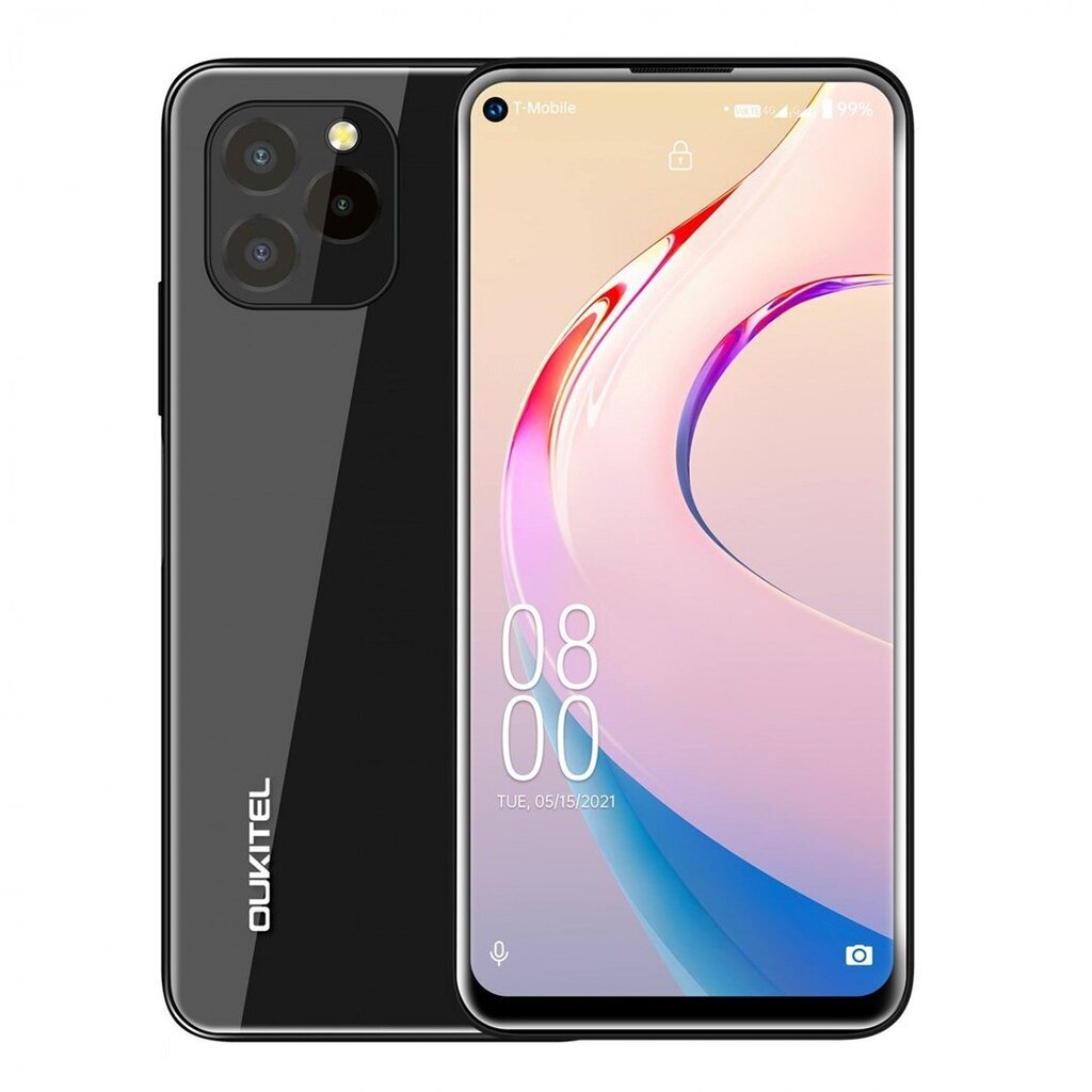 Oukitel C21 Pro, Dual SIM, 4GB/64GB, Black цена и информация | Telefonid | kaup24.ee