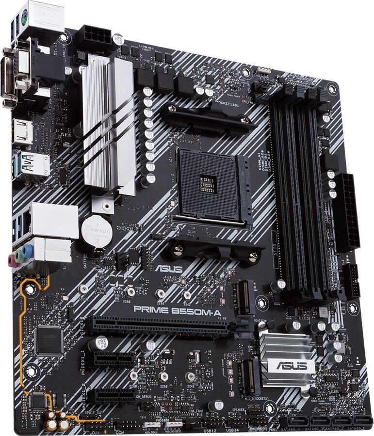 Asus PRIME B550M-A/CSM, Micro ATX, AM4, DDR4 (90MB14I0-M0EAYC) цена и информация | Emaplaadid | kaup24.ee