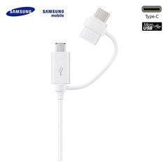 Samsung EP-DG930DWE USB 2in1 Cable Type-C & Micro USB Кабель данных и заряда 1.5m Белый (OEM) цена и информация | Кабели для телефонов | kaup24.ee