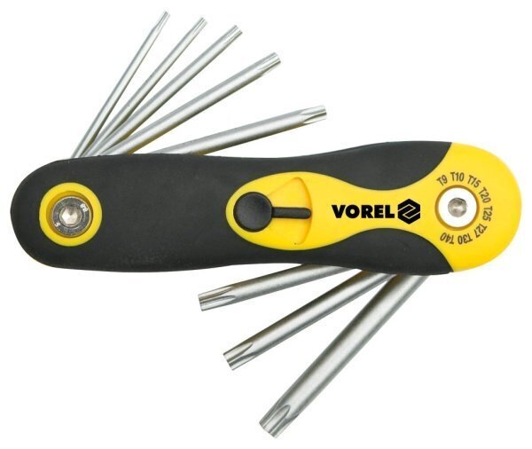 Tööriistakomplekt Torx T9-T40 – Vorel 56507 цена и информация | Käsitööriistad | kaup24.ee