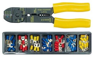 Tööriistakomplekt traadi isolatsiooni eemaldamiseks ja pressimiseks 45050 hind ja info | Käsitööriistad | kaup24.ee