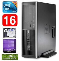 HP 8100 Elite SFF i5-650 16GB 2TB GT1030 2GB DVD WIN10Pro [refurbished] цена и информация | Стационарные компьютеры | kaup24.ee