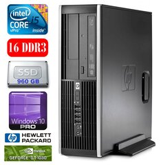 HP 8100 Elite SFF i5-650 16GB 960SSD GT1030 2GB DVD WIN10Pro [refurbished] цена и информация | Стационарные компьютеры | kaup24.ee