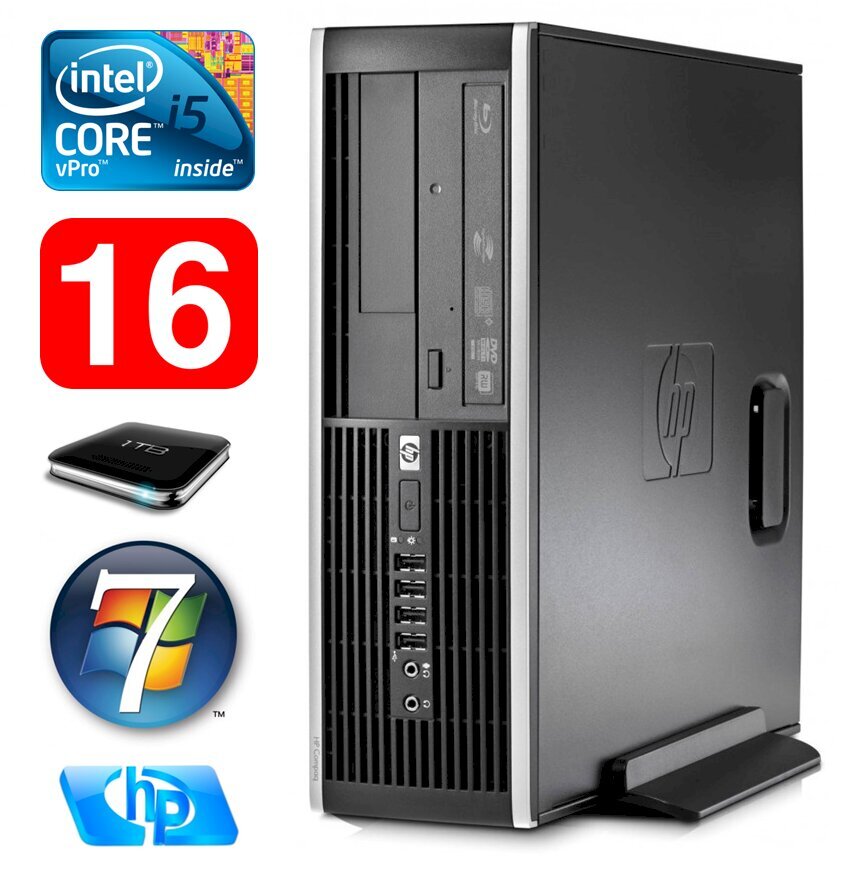 HP 8100 Elite SFF i5-650 16GB 1TB DVD WIN7Pro [refurbished] цена и информация | Lauaarvutid | kaup24.ee