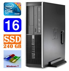 HP 8100 Elite SFF i5-650 16GB 240SSD DVD WIN7Pro [refurbished] цена и информация | Стационарные компьютеры | kaup24.ee