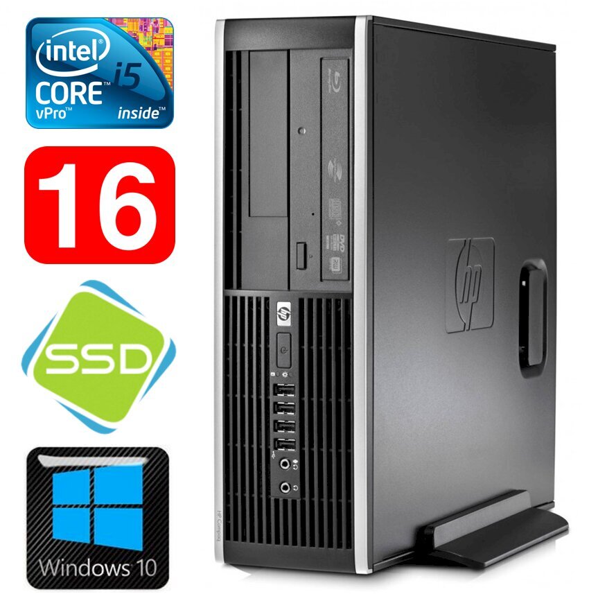 HP 8100 Elite SFF i5-650 16GB 120SSD DVD WIN10 [refurbished] hind ja info | Lauaarvutid | kaup24.ee