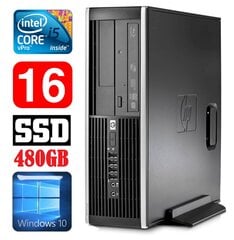 HP 8100 Elite SFF i5-650 16GB 480SSD DVD WIN10 [refurbished] цена и информация | Стационарные компьютеры | kaup24.ee