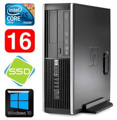 HP 8100 Elite SFF i5-650 16GB 120SSD DVD WIN10 [refurbished] цена и информация | Стационарные компьютеры | kaup24.ee