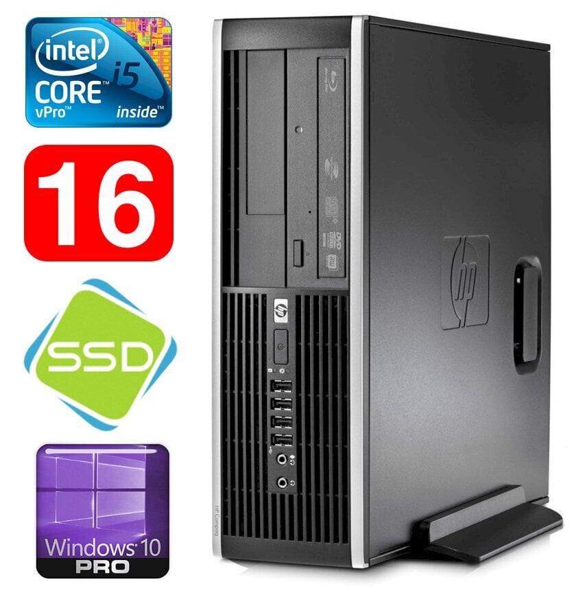 HP 8100 Elite SFF i5-650 16GB 120SSD DVD WIN10Pro [refurbished] hind ja info | Lauaarvutid | kaup24.ee