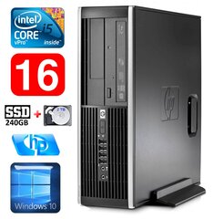 HP 8100 Elite SFF i5-650 16GB 240SSD+2TB DVD WIN10 [refurbished] цена и информация | Стационарные компьютеры | kaup24.ee