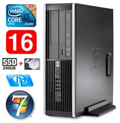 HP 8100 Elite SFF i5-650 16GB 240SSD+2TB DVD WIN7Pro [refurbished] hind ja info | Lauaarvutid | kaup24.ee