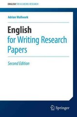 English for Writing Research Papers 2016 2nd ed. 2016 hind ja info | Võõrkeele õppematerjalid | kaup24.ee