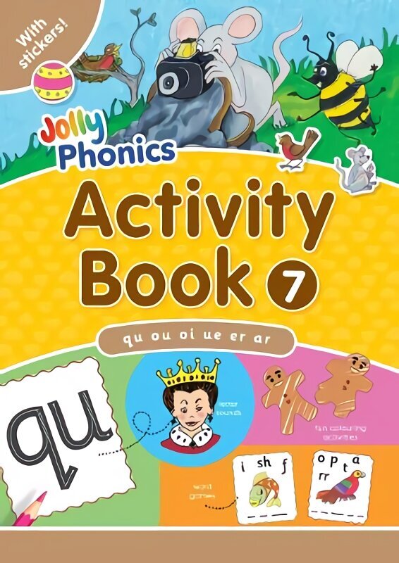Jolly Phonics Activity Book 7: In Precursive Letters (British English edition) UK ed., qu, ou, oi, ue, er, ar цена и информация | Noortekirjandus | kaup24.ee