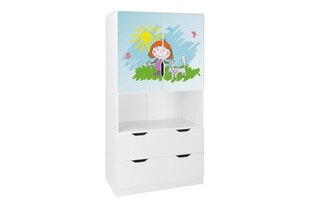 Полка Ami с дверьми 14, 45x80x160 см цена и информация | Полки для книг и игрушек | kaup24.ee