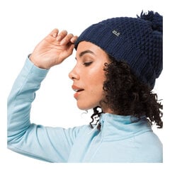 Женская шапка JACK WOLFSKIN Highloft Knit Cap Women, синяя цена и информация | Женские шапки | kaup24.ee