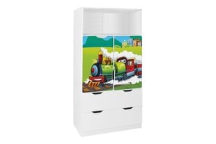 Полка Ami с дверцами 42B, 45x80x160 см цена и информация | Полки для книг и игрушек | kaup24.ee