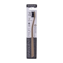 Swissdent Profi Whitening Active Coal Soft Toothbrush - Toothbrush with soft bristles with activated carbon 1.0ks Gold цена и информация | Для ухода за зубами | kaup24.ee