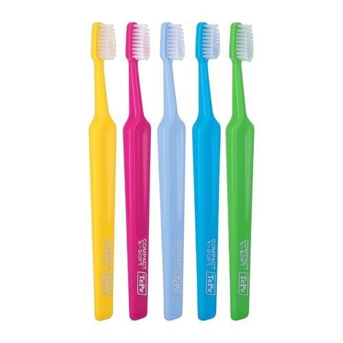 TePe Compact X-Soft Toothbrush - Toothbrush with extra soft fibers 1.0ks hind ja info | Suuhügieen | kaup24.ee