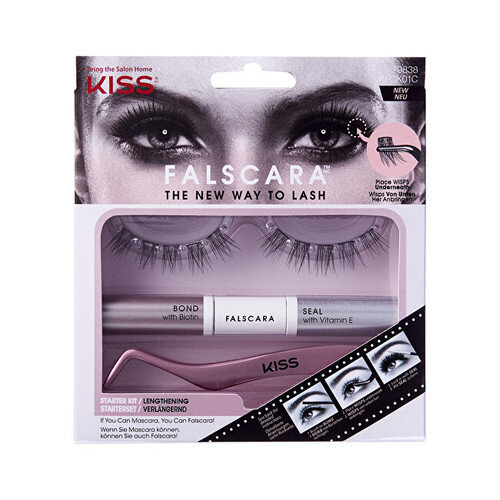 Kiss My Face Falscara Eyelash Starter Kit - Kit for applying false eyelashes hind ja info | Kunstripsmed, ripsmekoolutajad | kaup24.ee