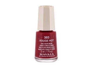 Mavala Mini Color Cream Nail Polish - Nail polish 5 ml 383 Rouge Hot #A61D2D цена и информация | Лаки для ногтей, укрепители для ногтей | kaup24.ee