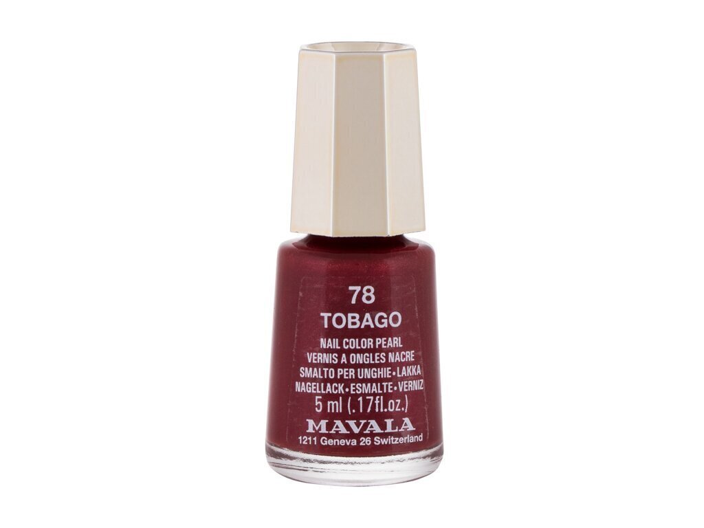 Mavala Mini Color Pearl - Nail polish 5 ml 78 Tobago #8A1A40 hind ja info | Küünelakid, küünetugevdajad | kaup24.ee