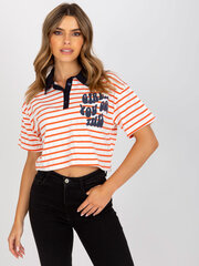 Naiste oranž pluus trükiga hind ja info | Naiste pluusid, särgid | kaup24.ee