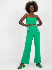 зеленые широкие брюки палаццо surie och bella цена и информация | Штаны женские | kaup24.ee