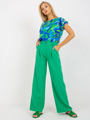 зеленые широкие брюки палаццо surie och bella цена и информация | Женские брюки | kaup24.ee