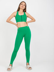 Naiste rohelised retuusid retuusid цена и информация | Спортивная одежда для женщин | kaup24.ee