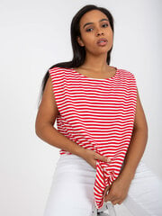 Naiste valge ja punane topp pluss suuruses hind ja info | Naiste pluusid, särgid | kaup24.ee