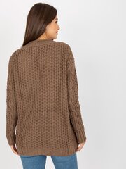 коричневый свитер оверсайз из шерсти rue paris цена и информация | Женские кофты | kaup24.ee