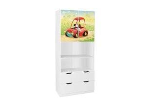 Полка Ami с дверцами 22A, 45x80x195 см цена и информация | Полки для книг и игрушек | kaup24.ee