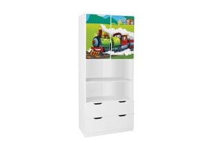 Полка Ami с дверцами 42A, 45x80x195 см цена и информация | Полки для книг и игрушек | kaup24.ee