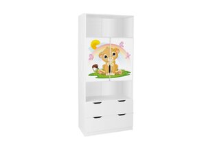 Riiul koos uksega 11B, 45x80x195 cm цена и информация | Полки для книг и игрушек | kaup24.ee