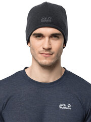 Мужская шапка JACK WOLFSKIN Stormlock Logo Knit цена и информация | Мужские шарфы, шапки, перчатки | kaup24.ee
