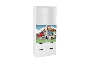 Шкаф Ami с дверцами 37C, 45x80x195 см цена и информация | Полки для книг и игрушек | kaup24.ee