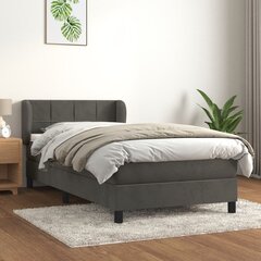 Трехместный тканевый диван, темно-серый цена и информация | Кровати | kaup24.ee