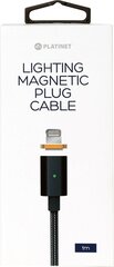 Kaabel Platinet Lightning 1m magnetinis usb 2.0 (PUCMPIP1) цена и информация | Кабели и провода | kaup24.ee