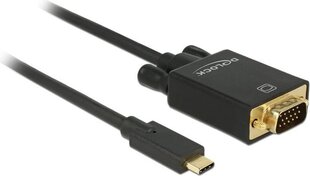 Delock 85262, USB-C/VGA, 2 м цена и информация | Кабели и провода | kaup24.ee