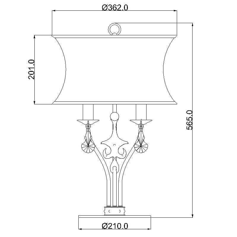 Laualamp Elstead Lighting Windsor WINDSOR-TL-GOLD hind ja info | Laualambid | kaup24.ee